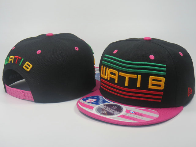 WATIB Black Snapback Hat LS 2 0613